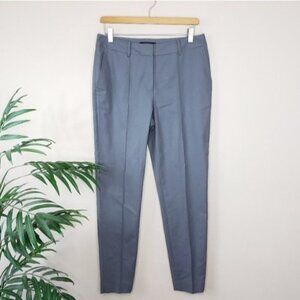 Lafayette 148 | Gray Creased Leg Split Hem Pants Size 6